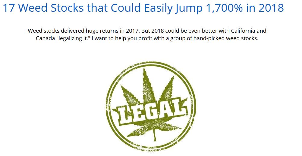 17 weed stocks for 2018 cover