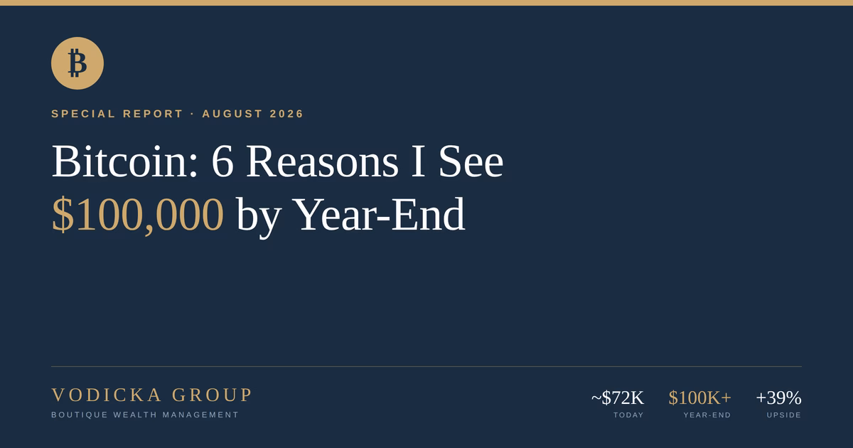 Bitcoin: 6 Reasons I See $100,000 by Year-End